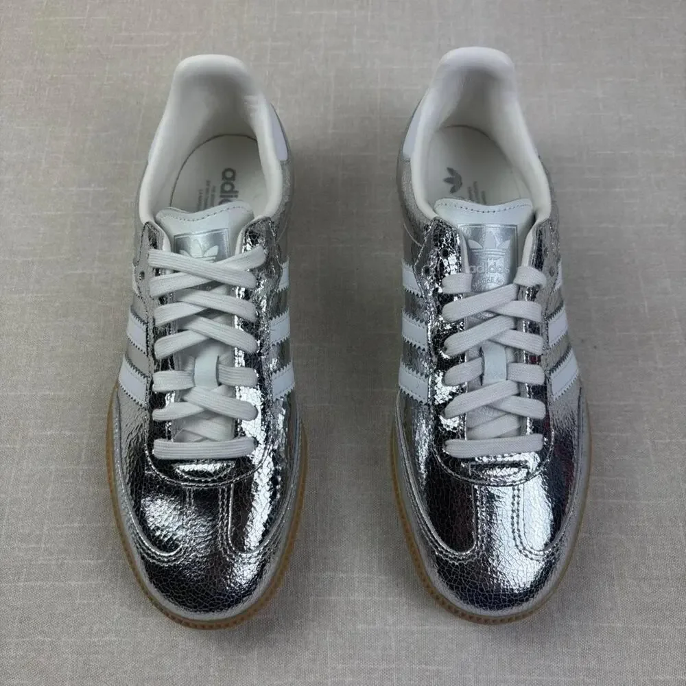 🛸 adidas Samba OG "Silver Metallic" 9W - Picture 3 of 6